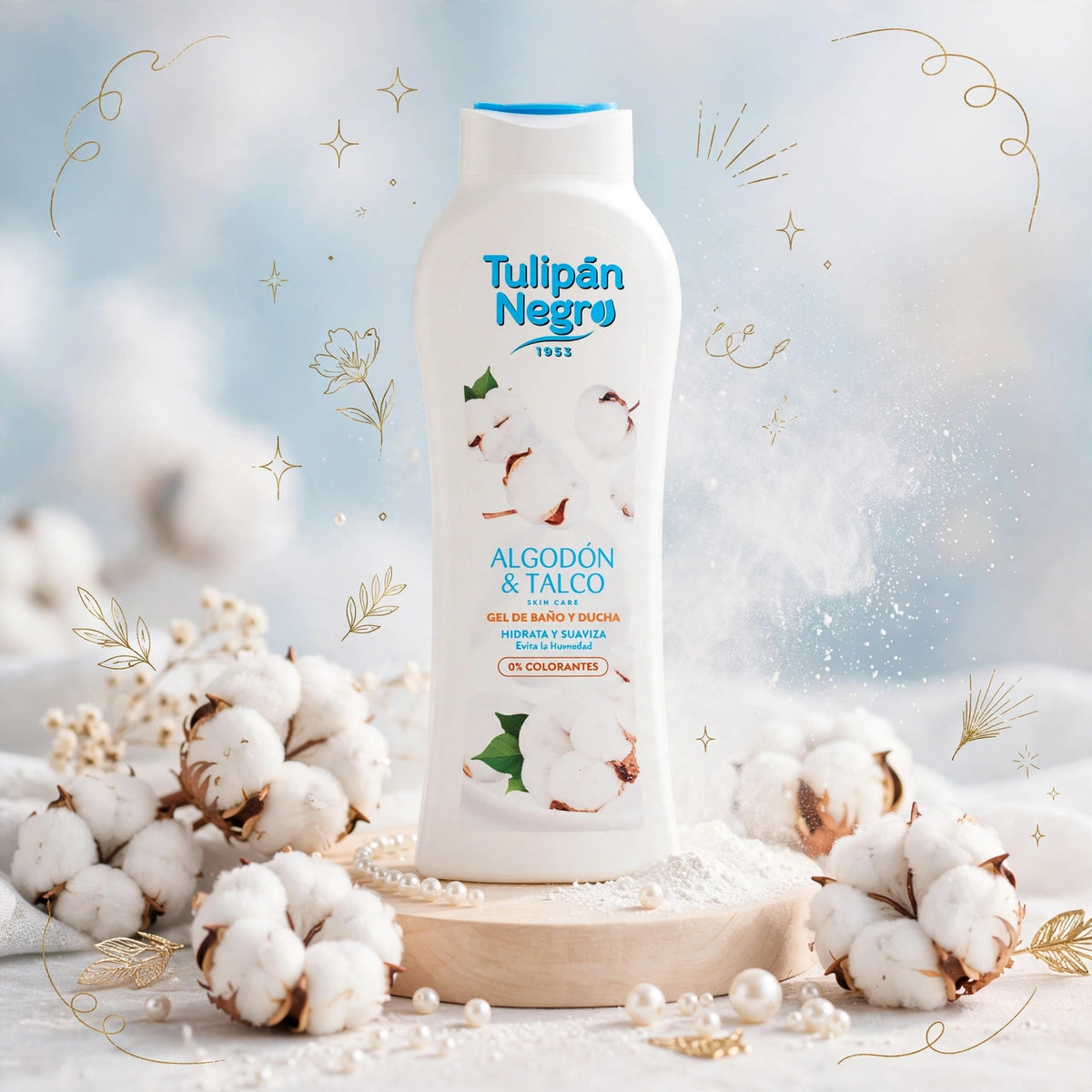 Bagnoschiuma al talco e cotone 650 ml 💮